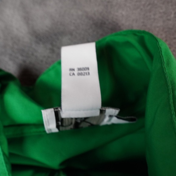 Vintage Calvin Klein Jacket Womens Large Green Hidden Hood Windbreaker **READ** - Picture 4 of 7